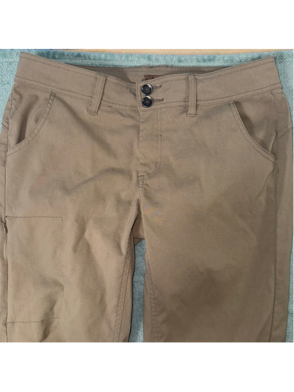 Prana Halle Pant Hiking Outdoor Tan Standard Fit Stretch Boot Size 8 Gorpcore - Picture 4 of 15